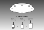 Ceiling base brushed Brass 8 outputs
