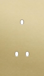 Double cover plate, vertical 60mm center distance, for single and double switching function, Niko T