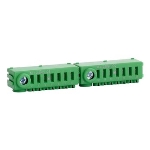 Groene aardrail zonder schroeven Conexbox 3 x 25 + 21 x 4mm²