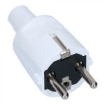 Stekker in PVC + PC 16A - 250V - WIT