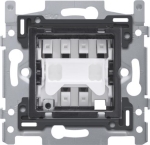 Socle pour un interrupteur bipolaire, 10 AX / 250Vac, connexion rapide, fixation par vis, à utiliser
