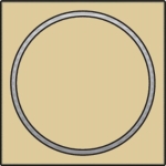 Afwerkingsset met doorschijnende ring zonder symbool voor drukknop 6A met amberkleurige Led Alu Gold