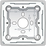 Single surface - mounting box for all flush - mounting devices from the Original series, White