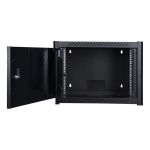 Logon rack 19" 6U width 600mm depth 450mm height 380mm wallmount Black