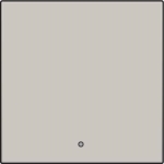 Afwerkingsset met lens voor elektronische schakelaar of drukknop Light Grey