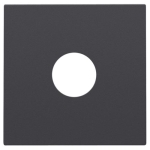 Afwerkingsset voor enkelvoudige coaxaansluiting voor TV, Anthracite coated