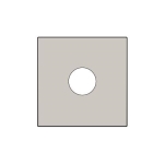 Afwerkingsset voor enkelvoudige coaxaansluiting voor TV, light Grey