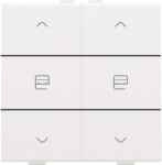 Commande de moteur double pour Niko Home control White Steel