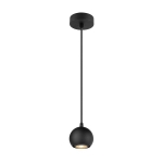 Lighr Eye® 90, pendant light, Gu10, pendant length 150cm, 1 x max. 6W, matt Black