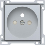 Afwerkingsset voor stopcontact met penaarde en kinderveiligheid, inbouwdiepte 28,5mm, Sterling