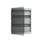 Enclosure Fix-o-Rail 150 2 rows 36 modules with transparent door