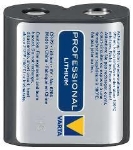 Batterij 6V lithium type 6204 1500mAh lengte 34mm breedte 19.5mm hoogte 36mm