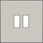 Set de finition pour chargeur USB Light Grey