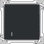 Set de finition pour interrupteur pour cartes d'hôtel Bakelite Black