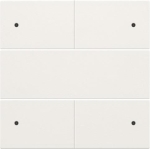 Afwerkingsset voor 4 - voudige potentiaalvrije drukknop 24V met Leds Wit