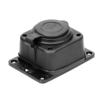 Prolongateur multiprise robuste, caoutchouc, Schuko IP44, 1 prise Schuko, boîtier ignifugé, profil t