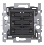 Socle pour sextuple bouton - poussoir libre de potentiel 24V NO avec Led de couleur Blanche