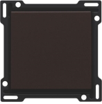 Afwerkingsset voor enkelvoudige schakelaar of drukknop dark Brown
