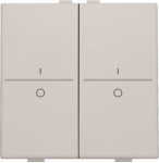 Touche double avec marquage I et 0 pour interrupteur sans fil ou bouton - poussoir 4 boutons de cde