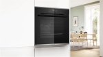 Oven serie 4 multifunctie 60cm, Label A+, 7 verwarmingswijzen, pyrolyse, Rood display, telescopische