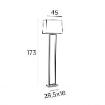 Lampadaire en Bronze griffé