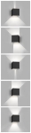 Applique Led up & down Zwart - 6W - 3000K - 550lm - IP65