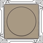 Set de finition pour variateur à bouton rotatif ou régulateur de vitesse Bronze