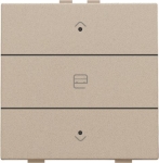 Enkelvoudige motorsturingsbediening met Led voor Niko Home control 3 x Champagne