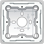 Single surface - mounting box for all flush - mounting devices from the Original series, White