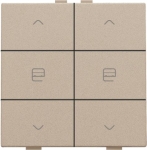 Commande de moteur double pour Niko Home control Champagne