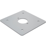 Powder - coated baseplate for splashproof garden posts, Grey