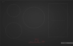 Table de cuisson serie 6 induction 80cm, combiInduction, 5 zones, 1 combiZone, DirectSelect avec 17