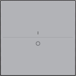 Touche simple avec marquage I et 0 pour interrupteur sans fil ou bouton-poussoir à 2 boutons Sterlin