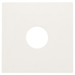 Afwerkingsset voor enkelvoudige coaxaansluiting voor TV, Wit