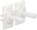 Niko toggle set voor tweevoudige schakelfuncties, White steel