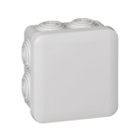 Junction box Plexo square IP55 waterproof - Grey - 7 cable entries