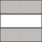 Afwerkingsset voor 4 - voudige potentiaalvrije drukknop 24V met tekstveld, Champagne