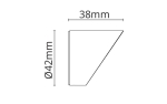 Hovden Graphite micro visor Aluminum