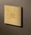 Squares 1T 24V - 250V push button brushed Brass