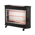 Kwartskachel met regelbare thermostaat 700W bovenzijde 1 stang - 1400W voorzijde 2 stangen - 2100W