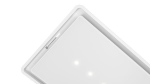 Hotte serie 8 hotte pour plafond - groupe d'extraction 90cm, Blanc, EcoSilence drive, 3 niveaux + 2