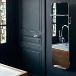 Campaver bain 1200W avec miroir coins carrés