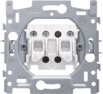Socle pour bouton - poussoir pour volets, verrouillage électrique, 10A / 250Vac, bornes à vis