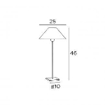 Lampe de table en Bronze griffé