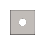 Afwerkingsset voor enkelvoudige coaxaansluiting voor TV, Champagne coated