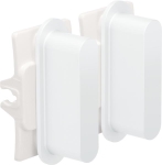 Niko rocker set voor tweevoudige schakelfuncties, White steel