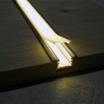 Led profile built in Berlin Black anodised Aluminium 13 x 10.30mm (length 2m)