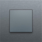 Bouton - poussoir simple pour Niko Home control Alu Steel