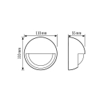 Motion detector with 200° field of detection in modern design