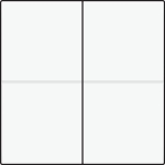 Afwerkingsset voor viervoudige elektronische schakelaar of drukknop, White coated